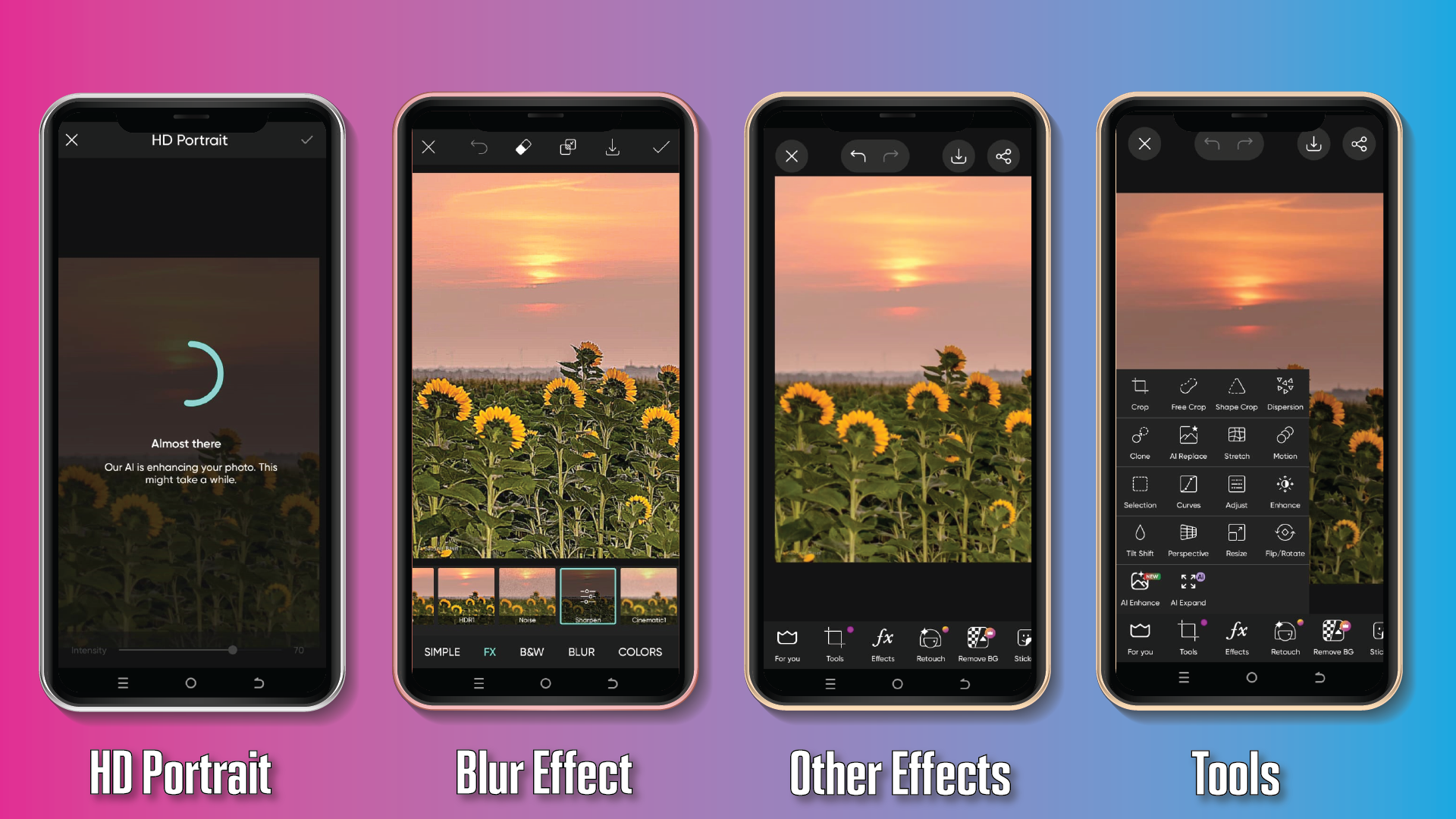 Screen Shot Of Picsart Mod Apk