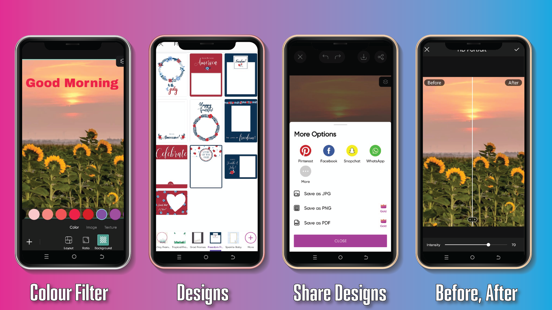 Screen Shot Of Picsart Mod Apk